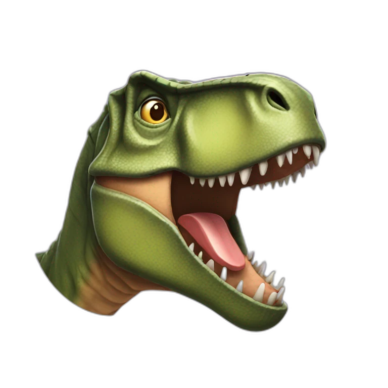 t-rex head emoji