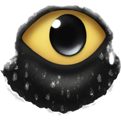 Black glittery tears emoji