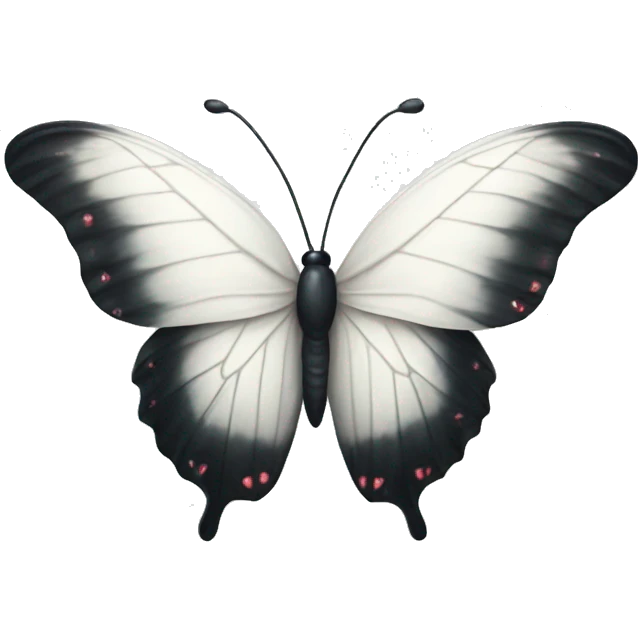 White butterfly heart emoji