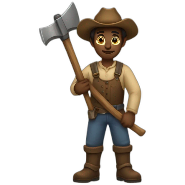 pioneer with pickaxe emoji