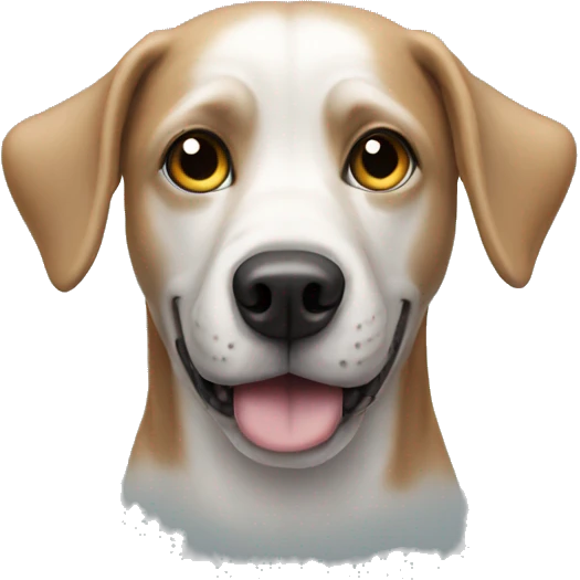 Dog in man ghost emoji