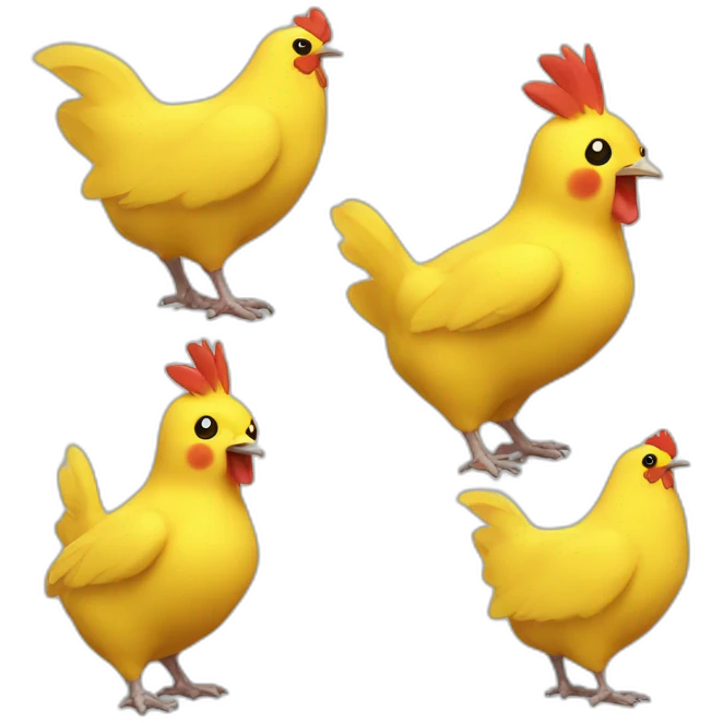 Pikachu chicken  emoji