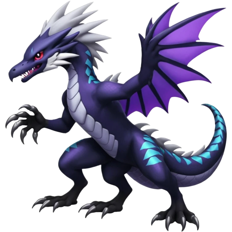 Silvally-Nargacuga-Venom-fusion, full nody emoji