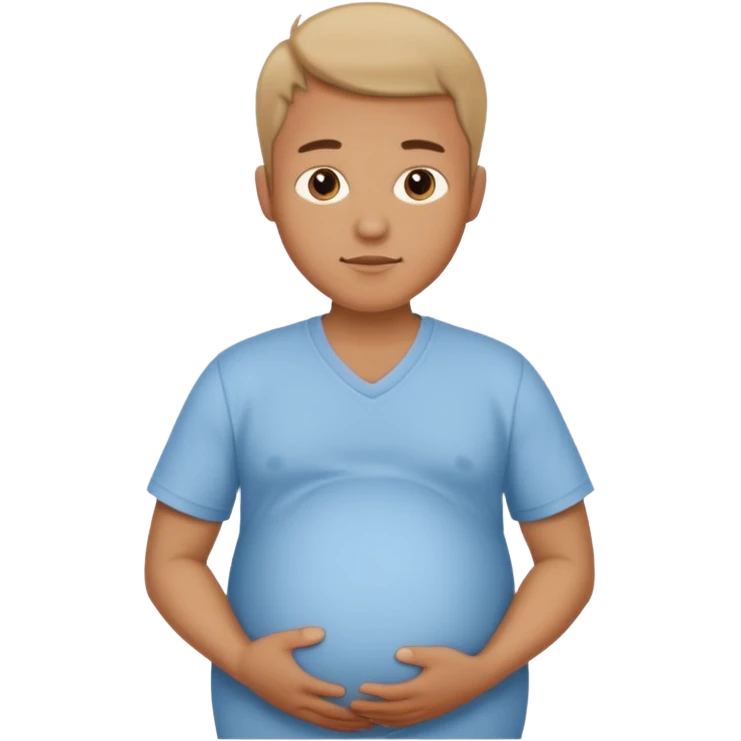 male pregnant emoji