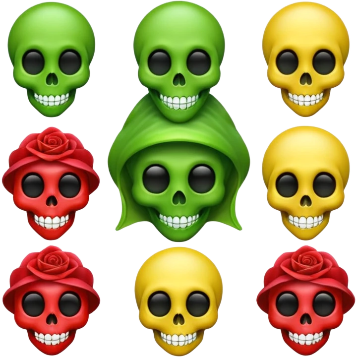 Pilot alien emoji ghost emoji skull emoji wet rose emoji laughing emoji emoji