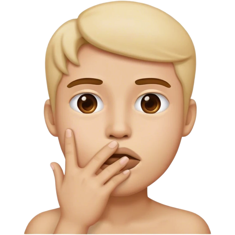 emoji with hand over mouth  emoji