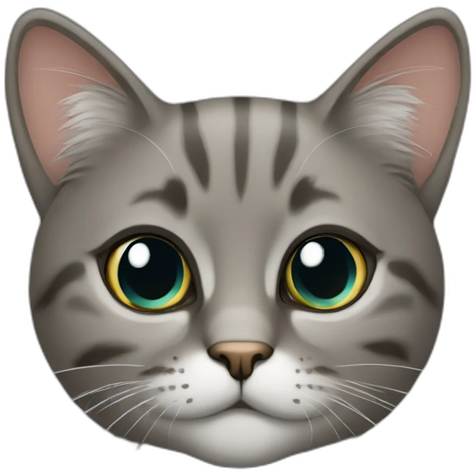 Cat persa cinza emoji