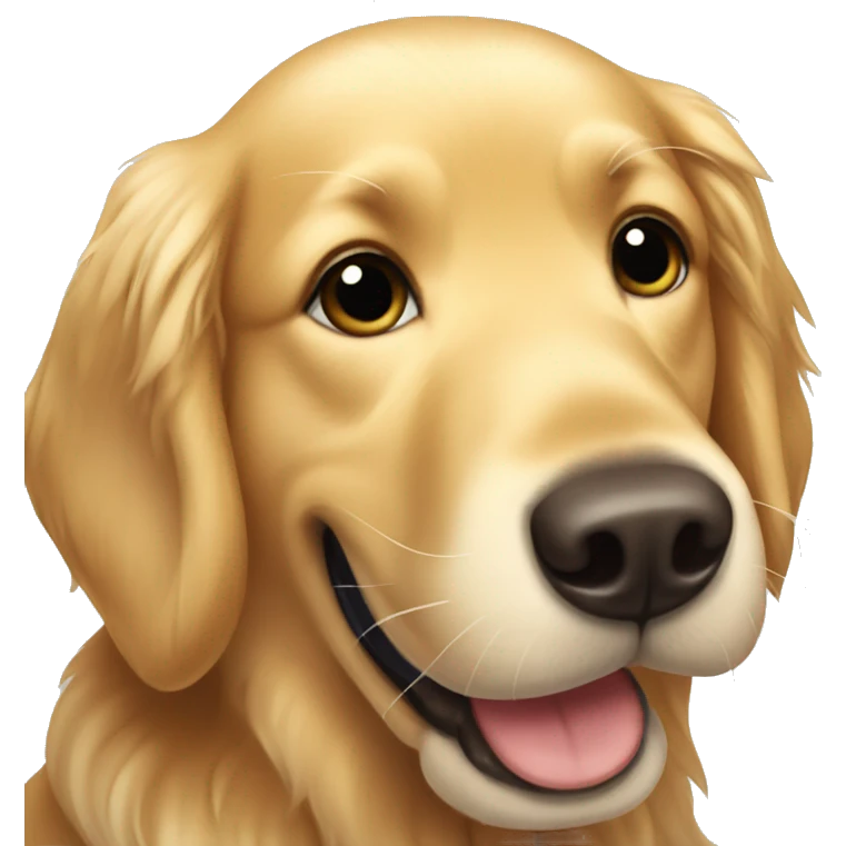 happy golden retriever emoji
