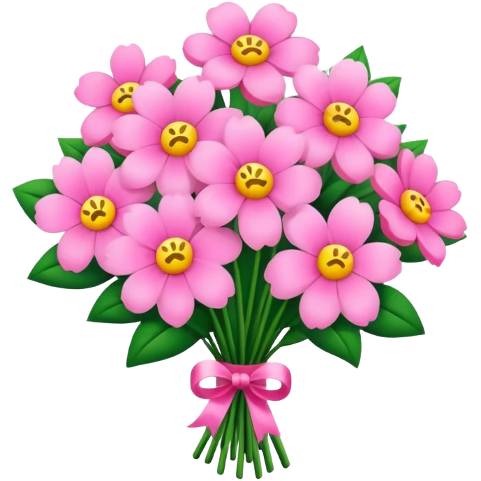 pink flower bouquet  emoji