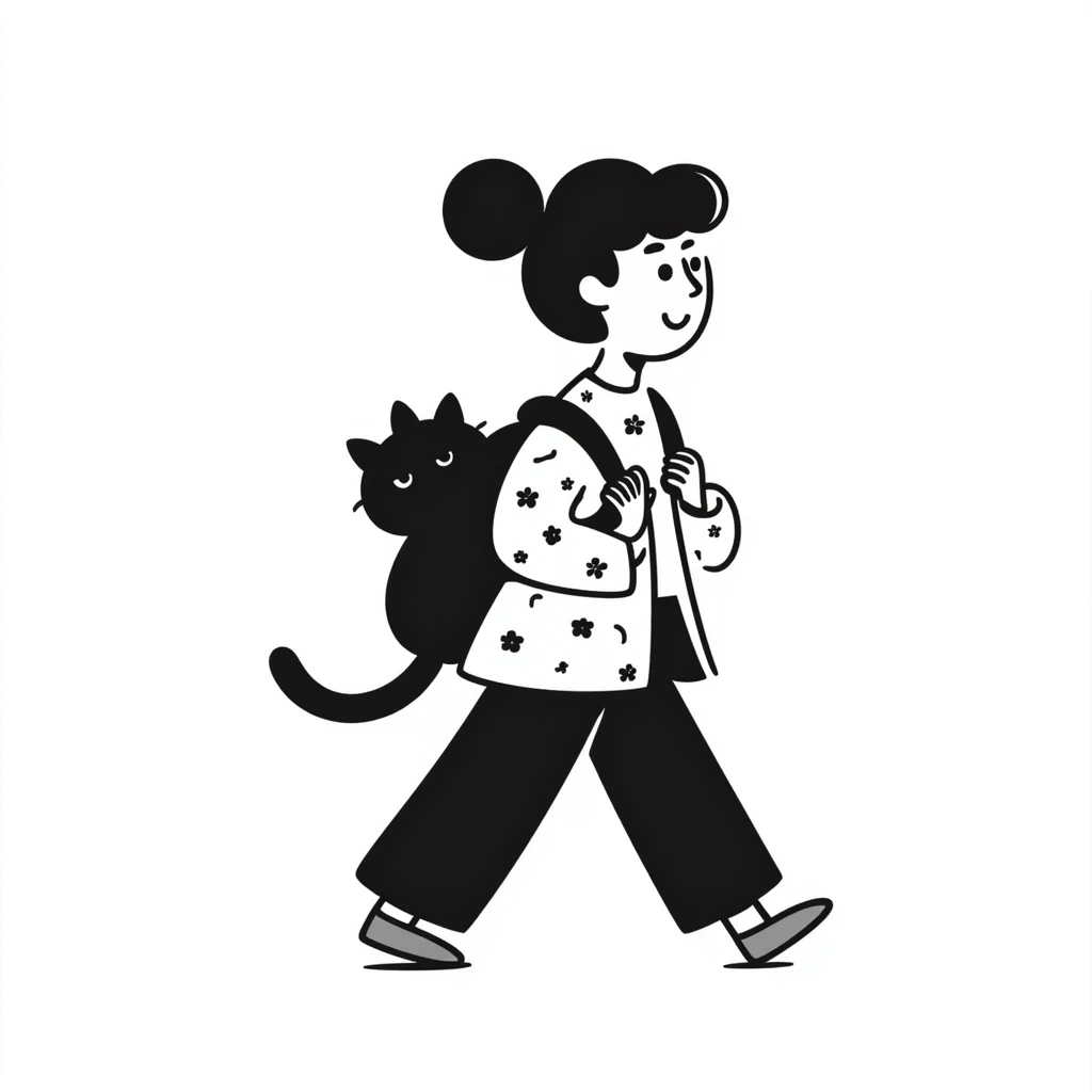 girl with a backpack emoji