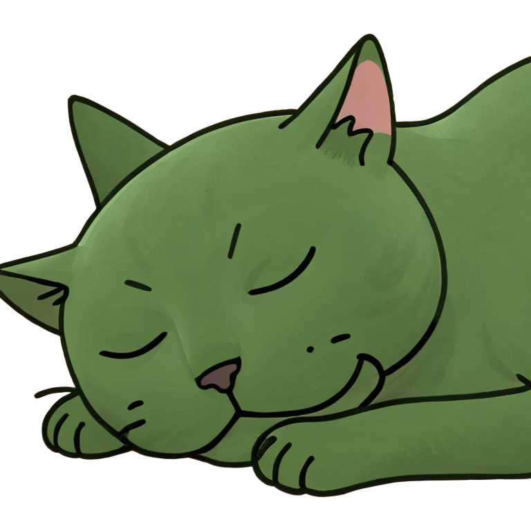 Cat sleeping  emoji