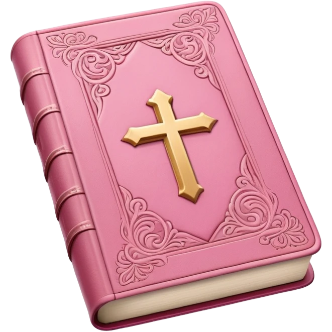 pink bible emoji