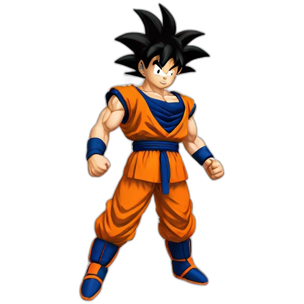 Goku qui fait un foot emoji