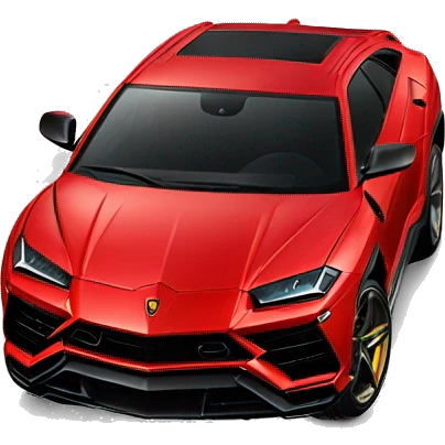 Red Lamborghini Urus emoji