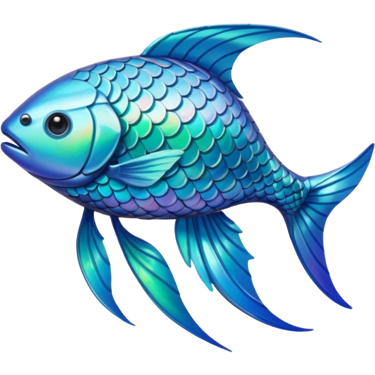 High resolution of  full body fish without distorted , extra hybrid emoji