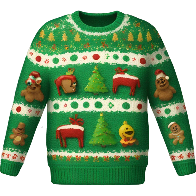 ugly christmas sweater emoji