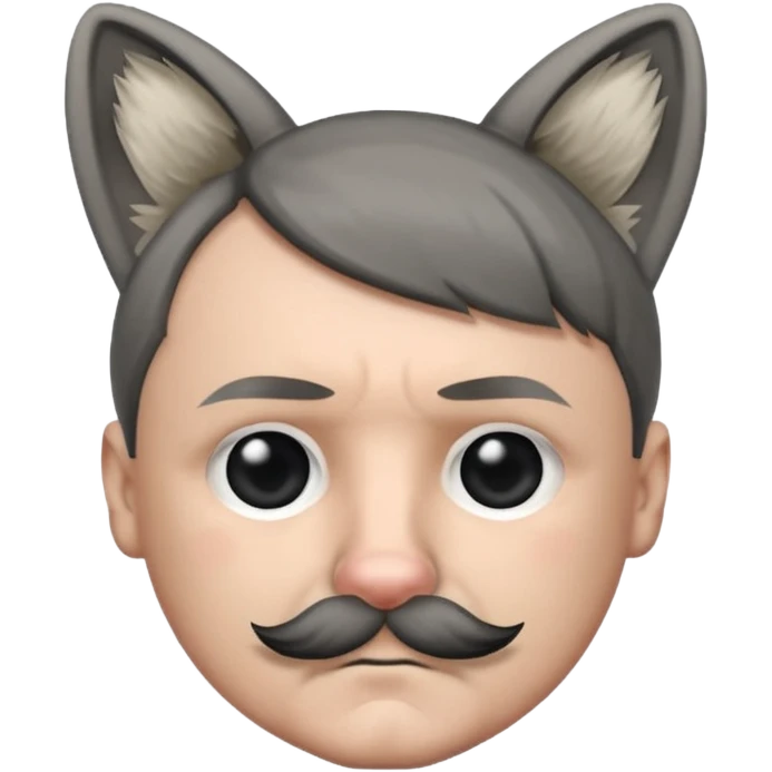 adolf hitler with cat ears  emoji