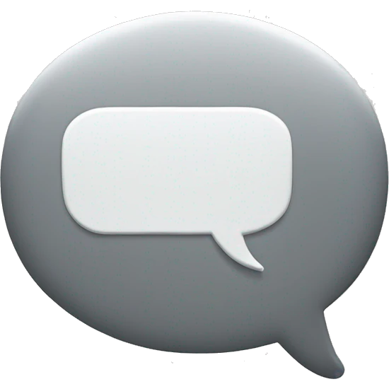 speech-bubble white with a grey point surprise emoji