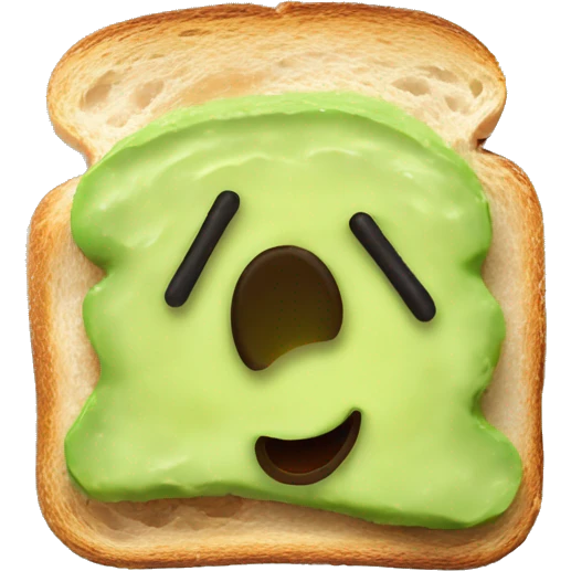 Mashed avocado on toast  emoji