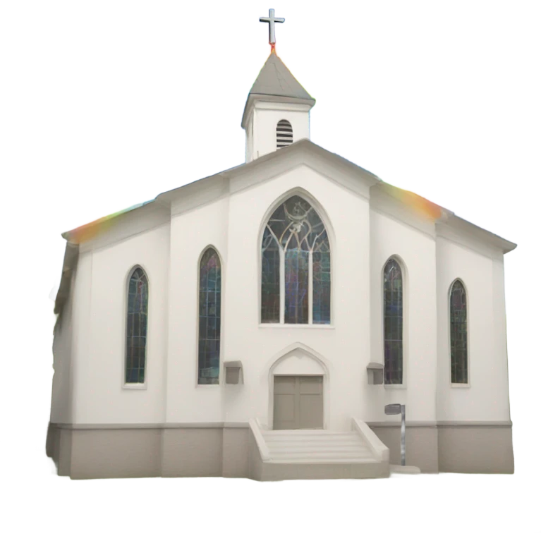 church with rainbow emoji