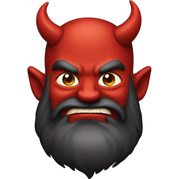 devil with a beard emoji