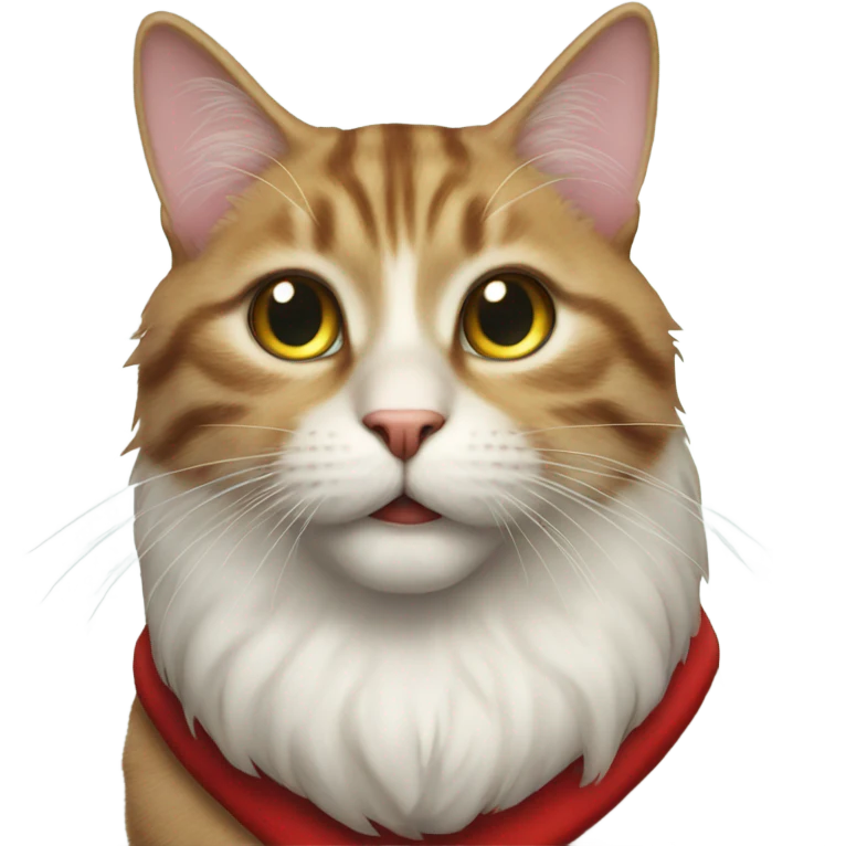 Santa cat emoji