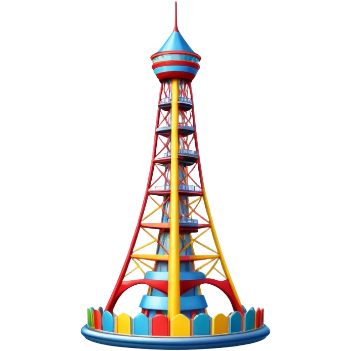 Amusement park drop tower emoji