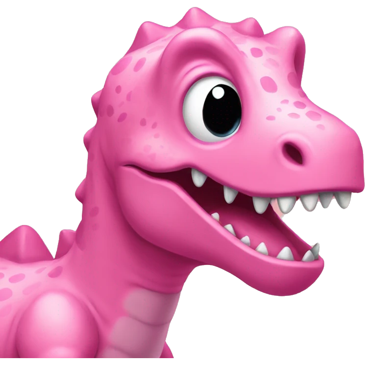 pink dinosaur ￼ emoji