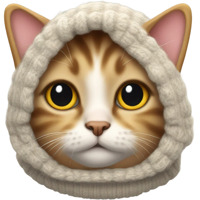 Cat in sweater emoji
