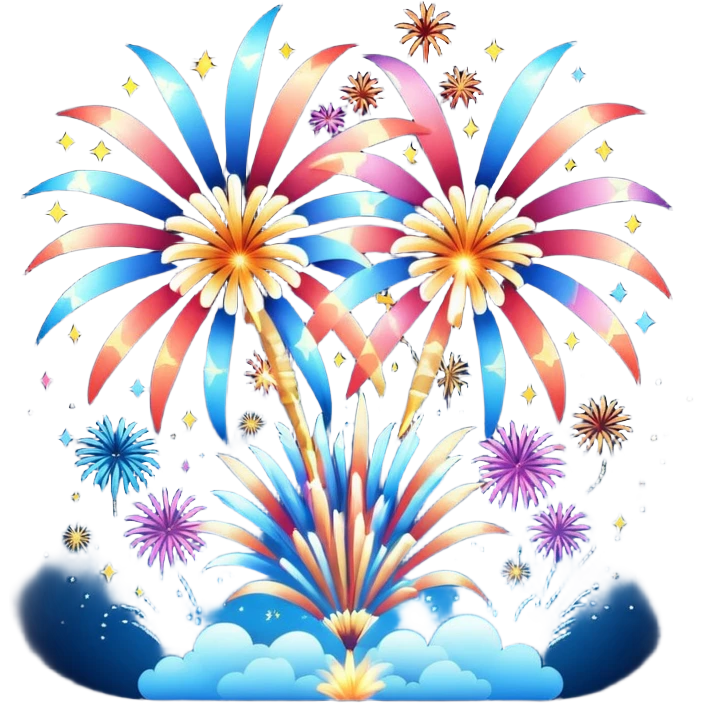 Fireworks on sky  emoji