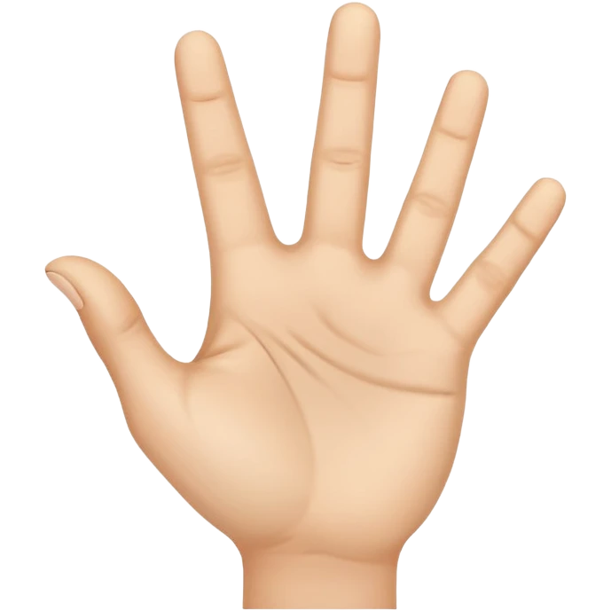 أريد اصبع السبابة في اتجاه تجويف اليد emoji