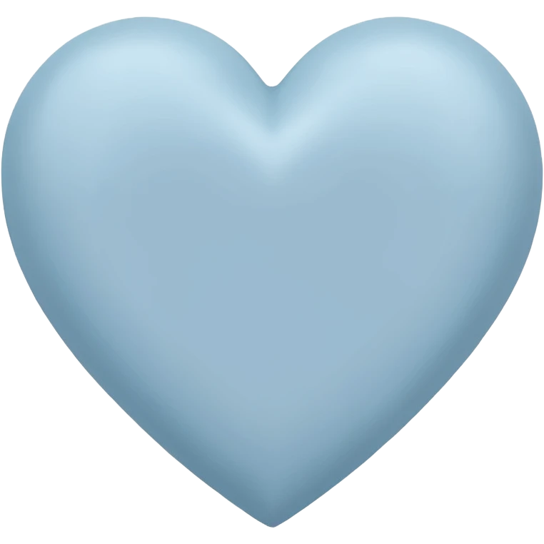 pastel dusty blue heart emoji