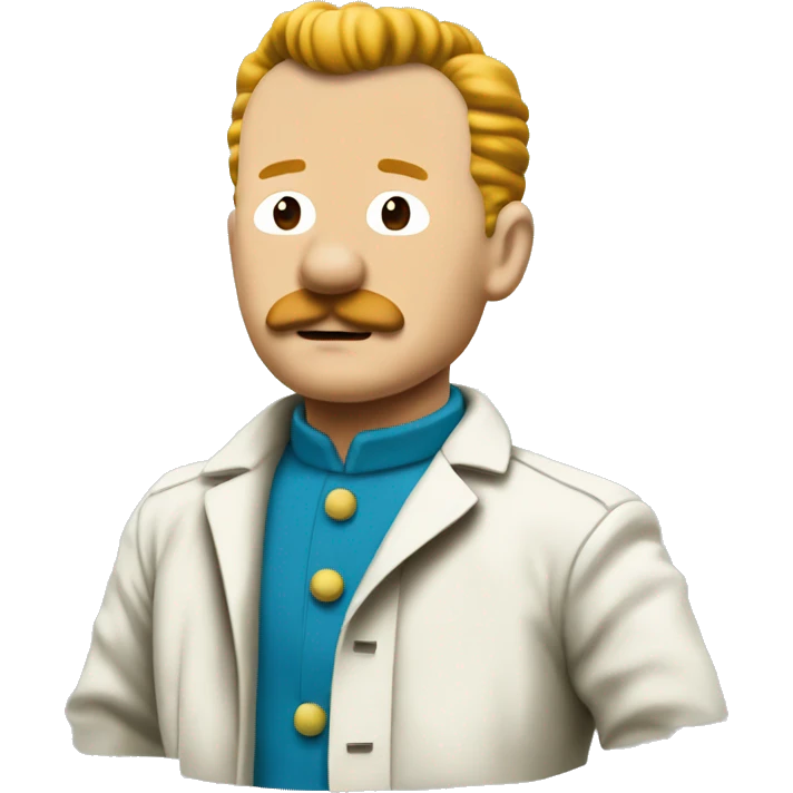 Tintin pixel art emoji