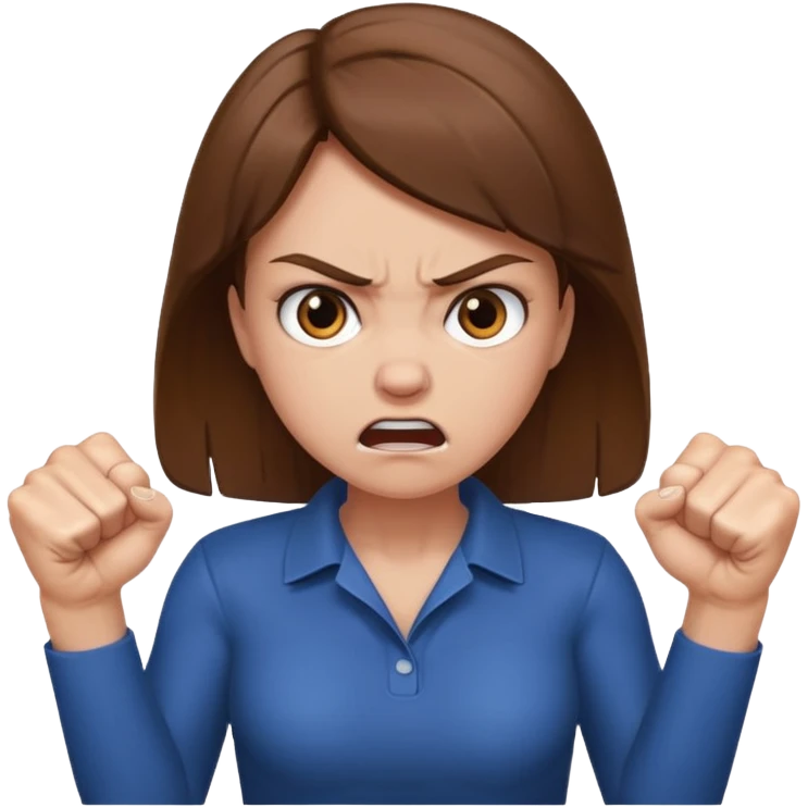 I'm very ungry female emoji