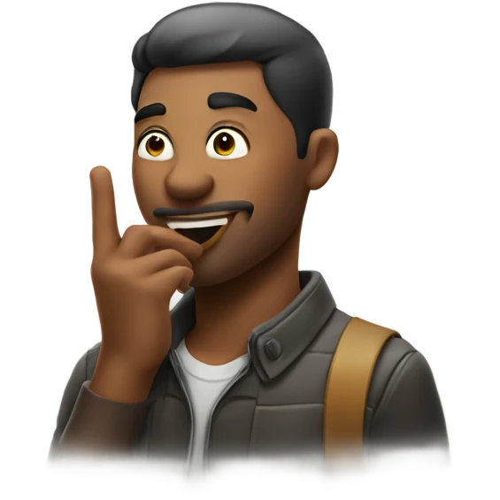 man winking and blowing a kiss emoji