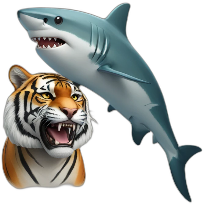Shark+tiger emoji