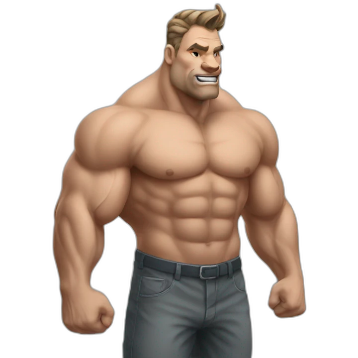Man muscle rhino emoji