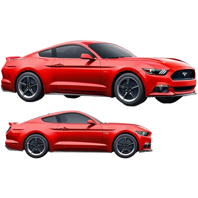 Ford Mustang sports car emoji