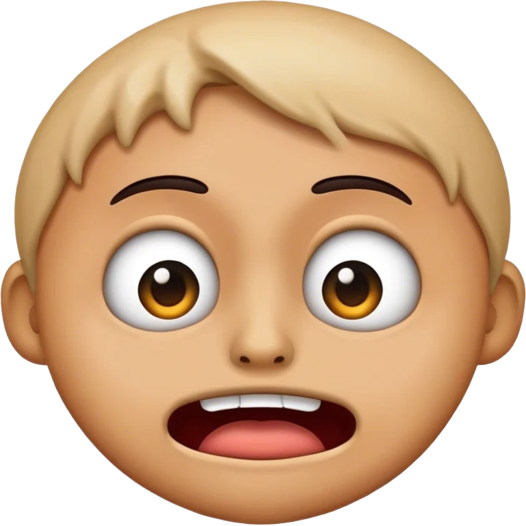 Emoji com cara de assustado emoji