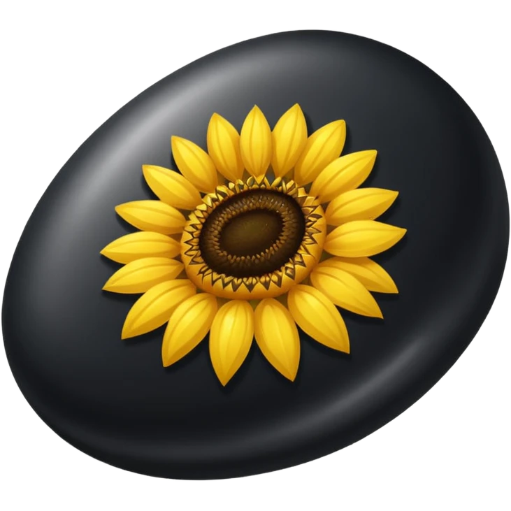 black sunflower seed emoji