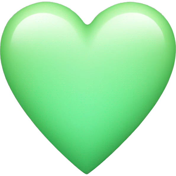 Light green heart emoji