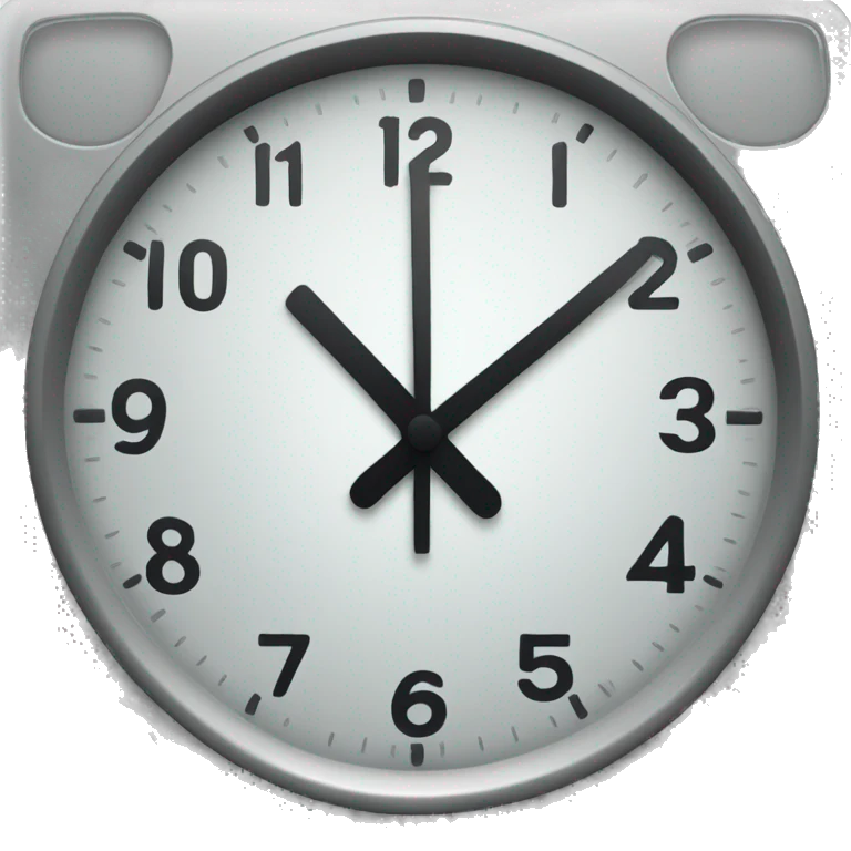 Digital clock 08:00 emoji