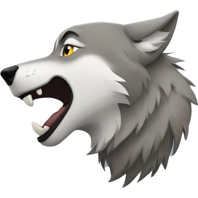 Howling wolf  emoji