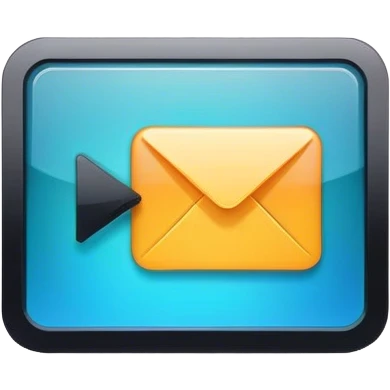 video file icon, modern design, play button emoji