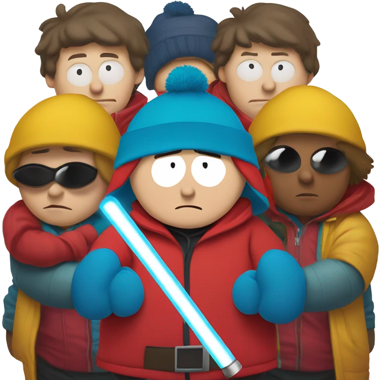 Cartman with a lightsaber  emoji