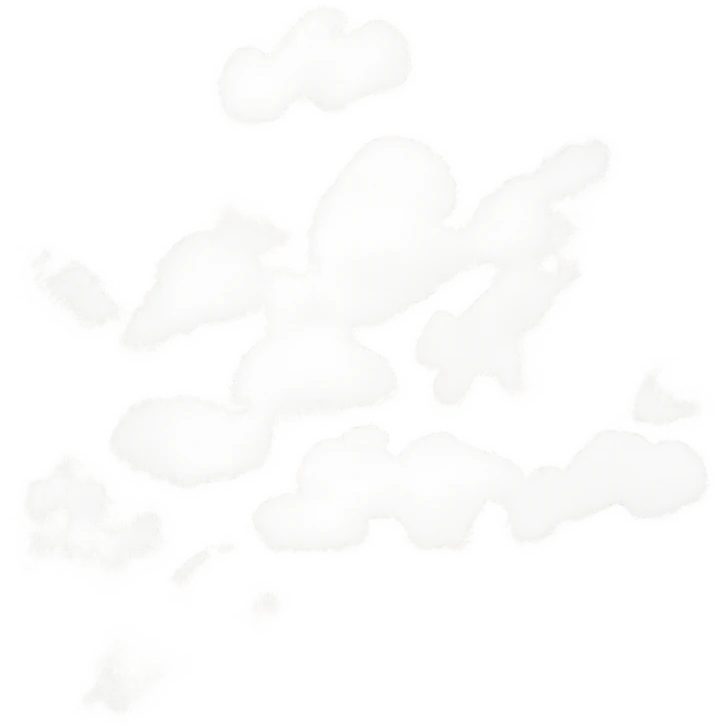 a gentle, pure white fog, soft and billowy, ethereal atmosphere emoji