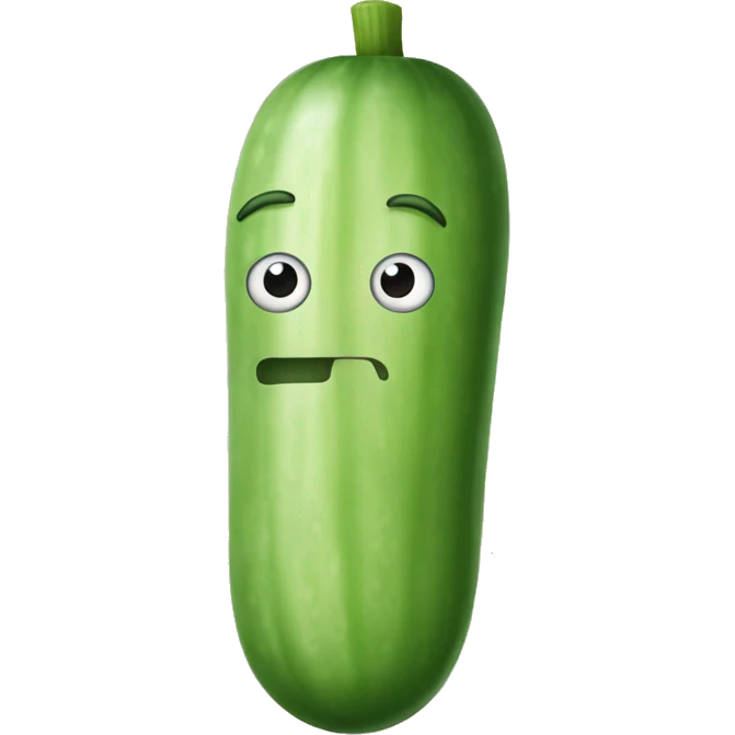 cucumber like a bone emoji