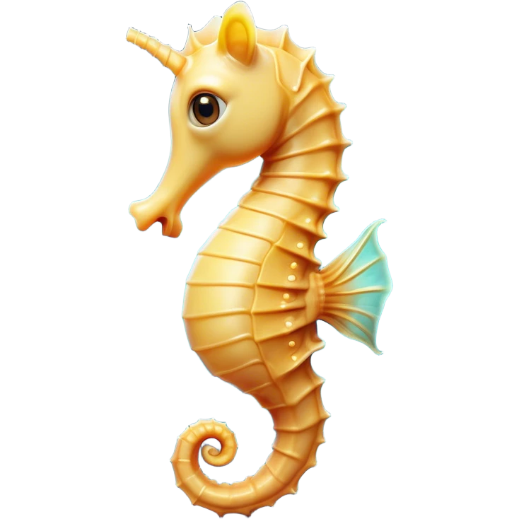 Cinematic Comical Sea Horse Portrait Emoji, Head tilted dramatically with an exaggeratedly amused expression, featuring a delicately curved body with a whimsically coiled tail and wide, comically expressive eyes full of playful disbelief, Simplified yet hilariously expressive features, highly detailed, glowing with a slightly sassy aquatic glow, high shine, dramatic yet playful, stylized with an air of quirky marine mischief, soft glowing outline, capturing the essence of a meme-worthy sea horse that looks ready to drift its way into viral fame! emoji