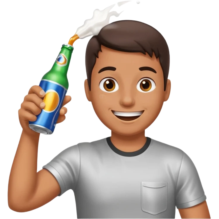 shotgun a beer emoji