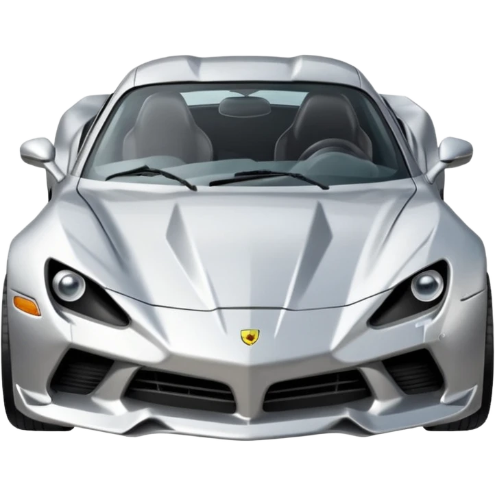 A crashed sports car emoji